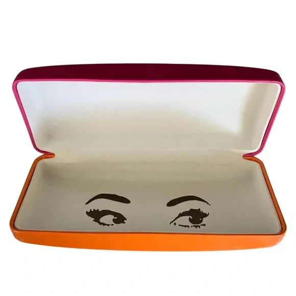 Kate Spade Pink Orange Sunglasses Case - Picture 4 of 4